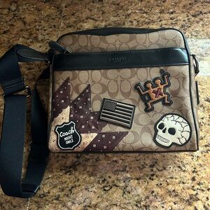 coach x keith haring camera bag satchel